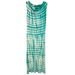 Saint Tropez West Tie Dye Maxi Dress Summer Vacation Tropical Beach Women’s S